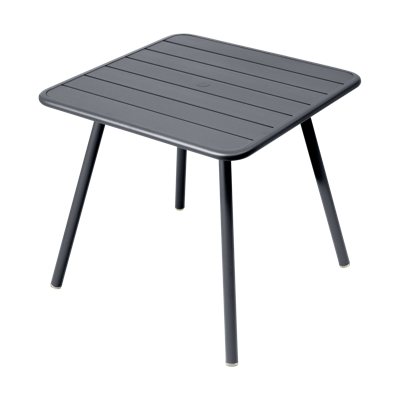 Fermob Luxembourg tuintafel vierpoot 80x80 cm Anthracite