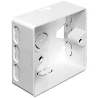 Delock 86128 Netwerkdoos Opbouw (op muur) 2 poorten Wit