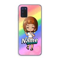 Chibi Maker vrouw: Samsung Galaxy A03s Transparant Hoesje