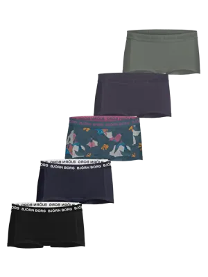 Björn Borg 5-Pack meisjes boxershorts - 100% katoen