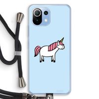 Eenhoorn: Xiaomi Mi 11 Lite Transparant Hoesje met koord