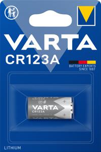 Varta LITHIUM Cylindr. CR123A Bli 1 CR123A Fotobatterij Lithium 1430 mAh 3 V 1 stuk(s)