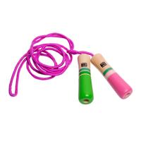 BS Toys springtouw roze met houten handvatten