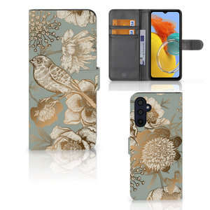 Hoesje voor Samsung Galaxy M14 Vintage Bird Flowers