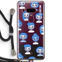 Gezichtjes: HTC U12+ Transparant Hoesje met koord