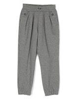 Monnalisa pantalon de costume à rayures - Gris