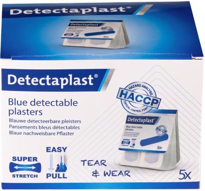 Detectaplast Tear & Wear Elastic Easy-Pull, ft 25 x 72 mm, 5 x 36 stuks