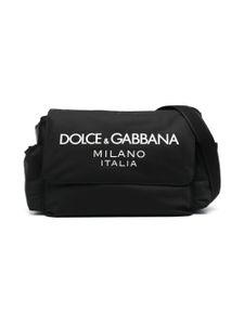 Dolce & Gabbana Kids sac à langer Karlito à logo - Noir