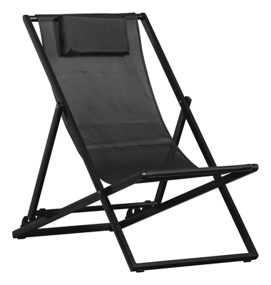WOOOD Loungestoel 'Esper' Textileen, kleur Zwart