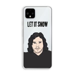 Let It Snow: Pixel 4 XL Transparant Hoesje
