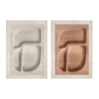 Canvas Home ESPRIT Bruin Beige Abstract Scandinavisch 80 x 3 x 120 cm 80 X 10 X 120 CM (2 Stuks)