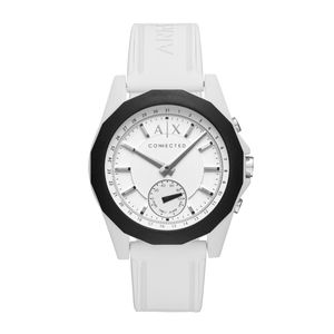 Horlogeband Armani Exchange AXT1000 Silicoon Wit 22mm