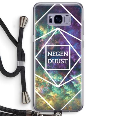 Negenduust ruimte: Samsung Galaxy S8 Plus Transparant Hoesje met koord