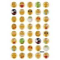 40x Emoties smiley stickers op vel