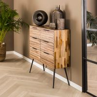 LifestyleFurn Ladekast 'Aurelien' Teakhout, met 6 laden