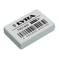 Gum lyra india rubber 40 stuks wit