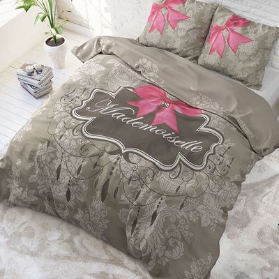 DreamHouse Bedding Mademoiselle - Antraciet Dekbedovertrek 2-persoons (200 x 220 cm + 2 kussenslopen) DreamHouse Bedding Mademoiselle - Antraciet Dekbedovertrek 2-persoons (200 x 220 cm + 2 kussenslopen)