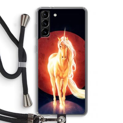 Last Unicorn: Samsung Galaxy S21 Plus Transparant Hoesje met koord