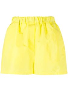 MSGM short court à taille élastiquée - Jaune