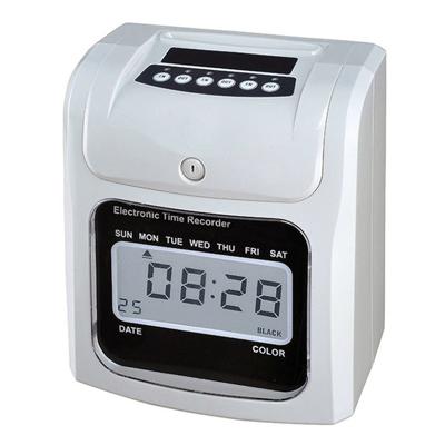 LCD-scherm elektronische prikklok kaart Engelse aanwezigheid Machine Punch papiermachine ondersteuning muziek Bell
