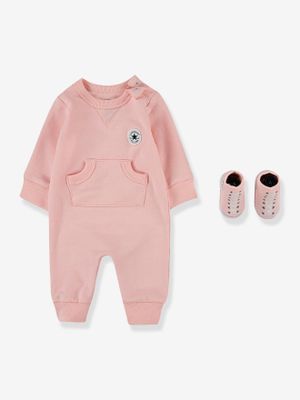 Set van 2 playsuits + sokken Lil Chuck CONVERSE lichtroze Set van 2 playsuits + sokken Lil Chuck CONVERSE lichtroze