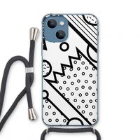 Pop Art #4: iPhone 13 mini Transparant Hoesje met koord