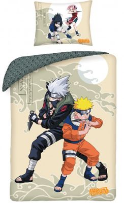 Naruto Dekbedovertrek Get Ready 140 x 200 cm Katoen 70 x 90 cm