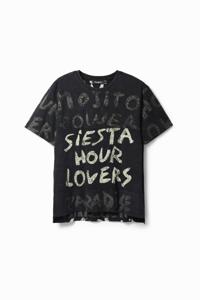 T-shirt met korte mouwen en mojito - BLACK - S