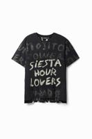 T-shirt met korte mouwen en mojito - BLACK - M - thumbnail