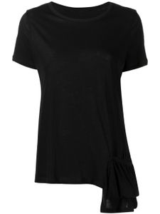 Yohji Yamamoto t-shirt à poche poitrine plaquée - Noir