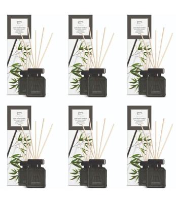 IPuro 6 stuks geurdiffuser black bamboo 100 ml