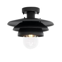 QAZQA Design buiten plafondlamp zwart IP44 - Morty