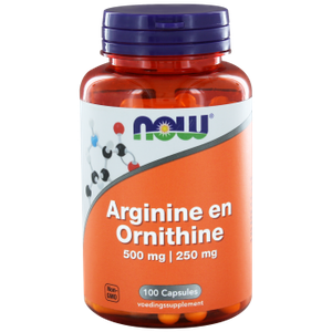 NOW Arginine & Ornithine 500/250 Capsules