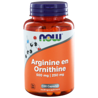 NOW Arginine & Ornithine 500/250 Capsules