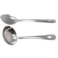 Set van 2 RVS opscheplepels - sauslepel en groentespaan - Opscheplepels - Keukengerei