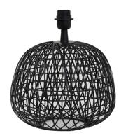Light & Living Tafellamp 'Alwina' 28cm, kleur Mat Zwart (excl. kap)
