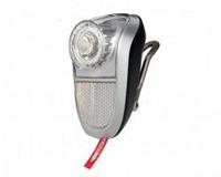 Simson voorvorkkoplamp led zwart incl.batterijen op kaart