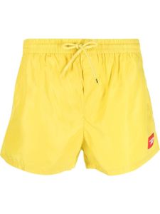 Diesel short de bain Cay Bay à patch logo - Jaune