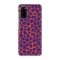 Purple Giraffe: Volledig geprint Samsung Galaxy S20 Hoesje
