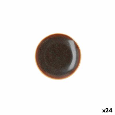 Dinerbord Ariane Decor Bruin Keramisch Ø 15 cm (24 Stuks)