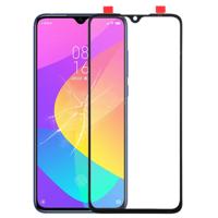Voorkant scherm buitenste glazen lens voor Xiaomi mi CC9e (zwart)