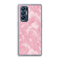 Abstract Painting Pink: Oppo Find X3 Neo Transparant Hoesje