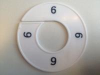 Maatring wit/zwart 6