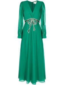 Sachin & Babi robe longue Ramsey à sequins - Vert