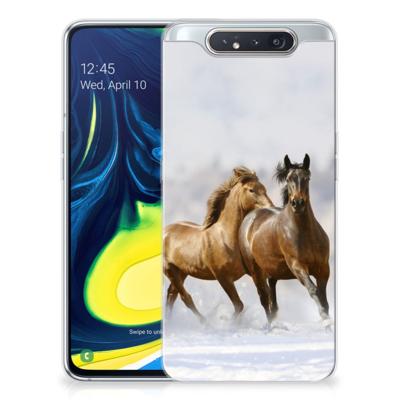 Samsung Galaxy A80 | TPU Hoesje | Paarden