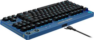 Logitech G PRO Mechanical Keyboard League of Legends Edition toetsenbord USB QWERTY US International Zwart, Blauw, Goud