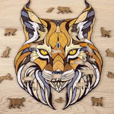 Eco Wood Art Houten Puzzel Lynx