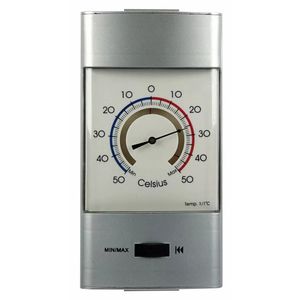 Thermometer min/max voor in kas - metaal - 32 cm   -