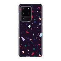 Dark Rounded Terrazzo: Volledig geprint Samsung Galaxy S20 Ultra Hoesje