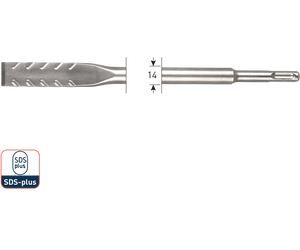 Rotec V-Breaker | vlakbeitel | SDS-plus | - 215.0111